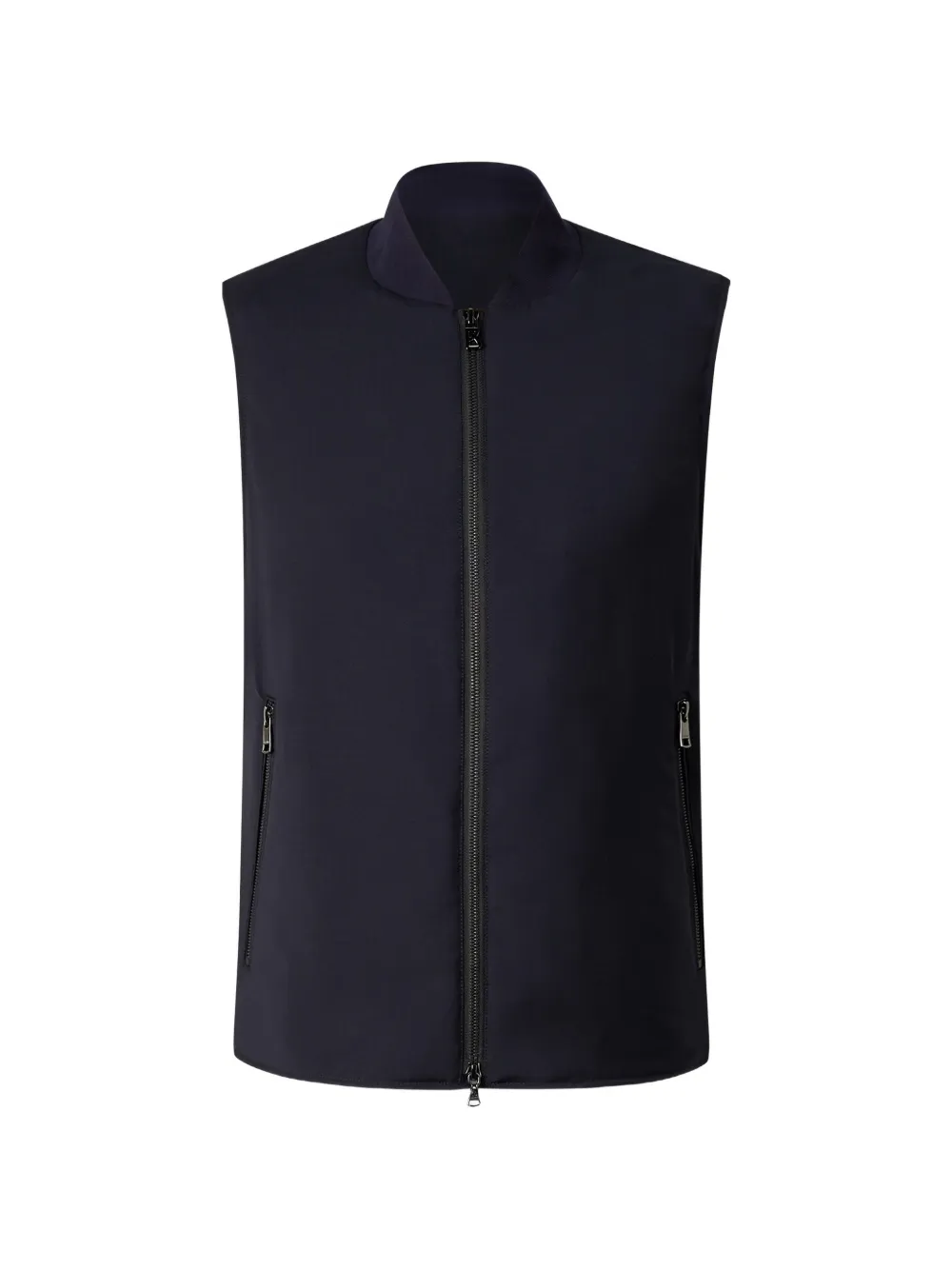 BOGNER Jeff ribbed-collar gilet Blauw