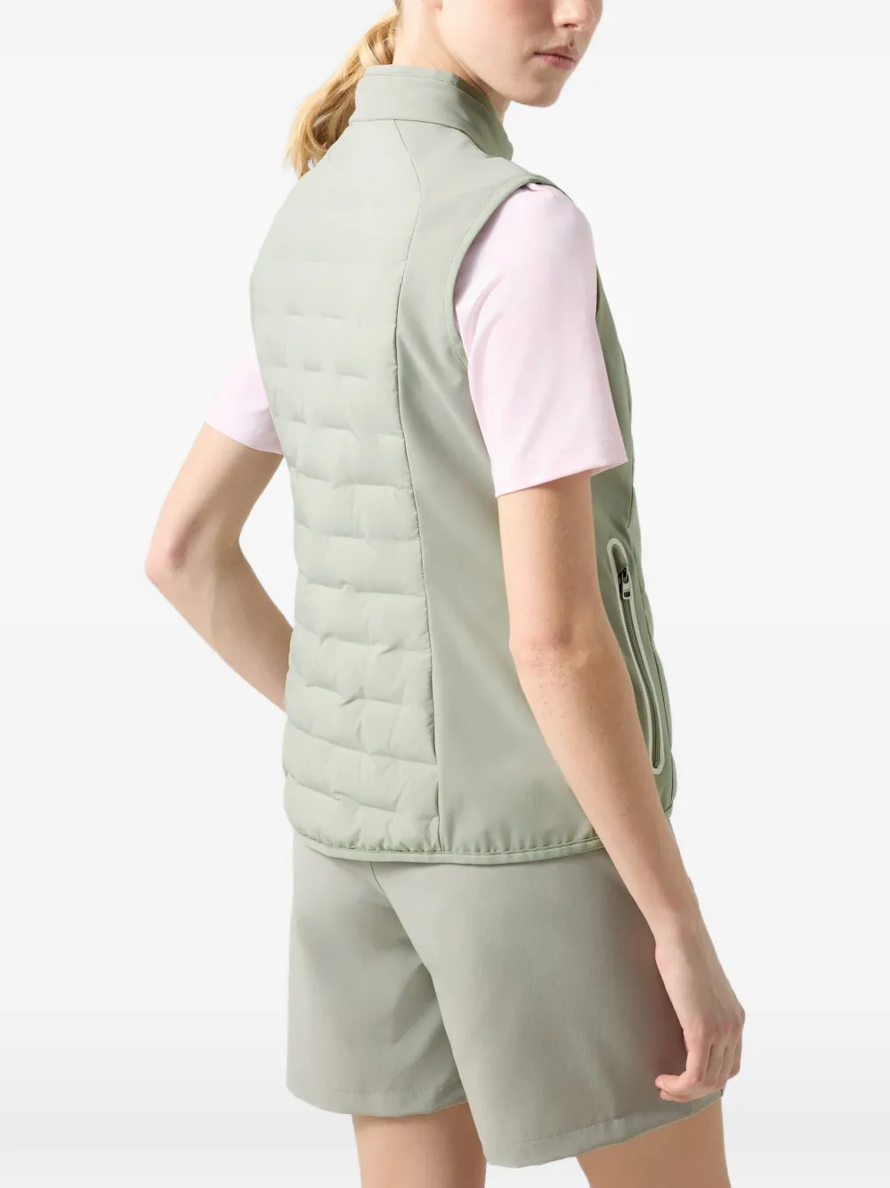 BOGNER Lina quilted gilet Groen