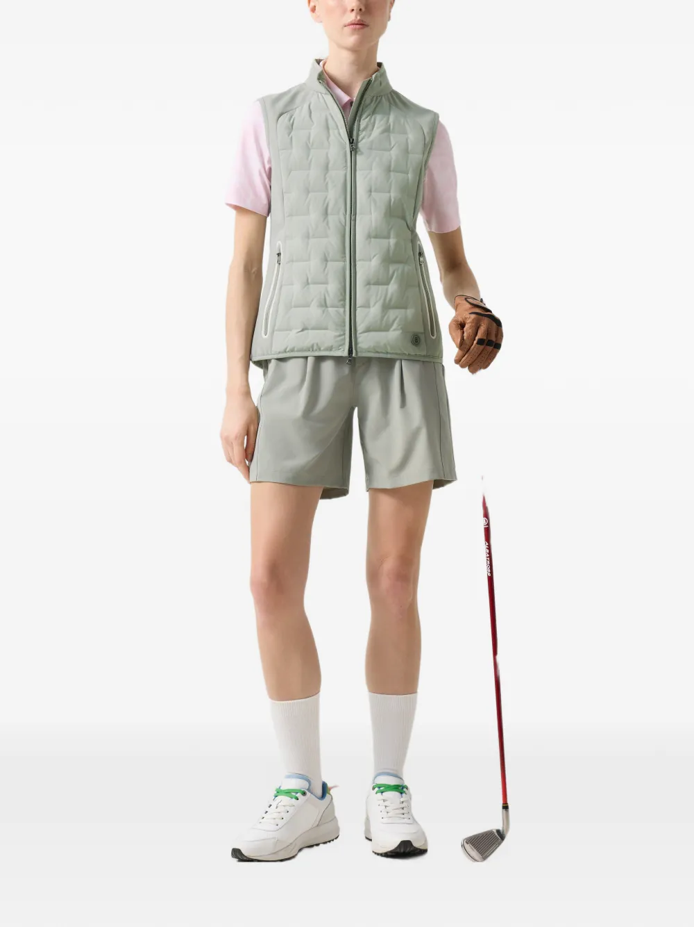 BOGNER Lina quilted gilet Groen