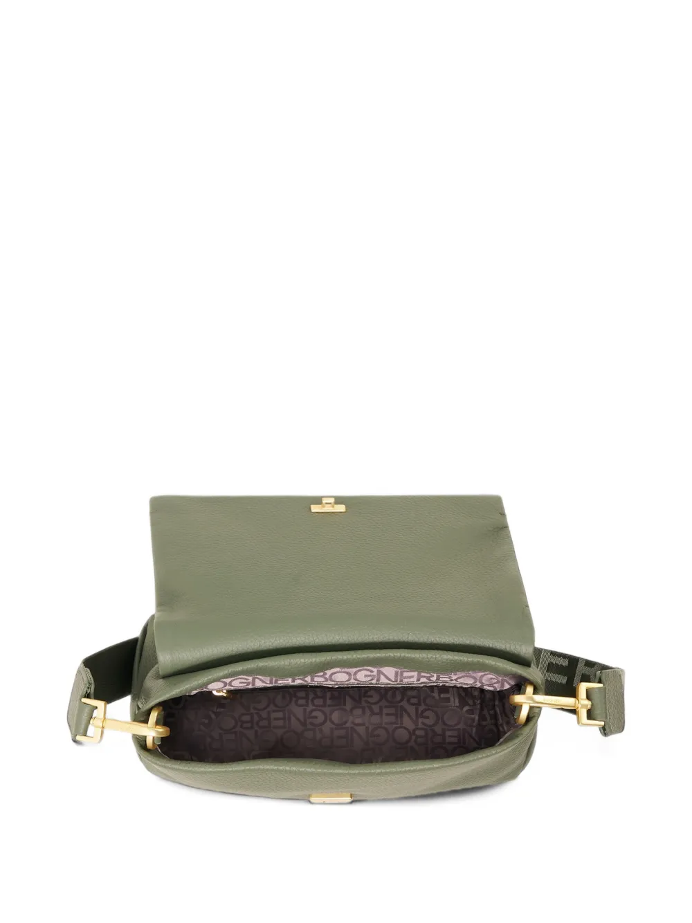 BOGNER Bozen Florence logo-embossed shoulder bag Groen
