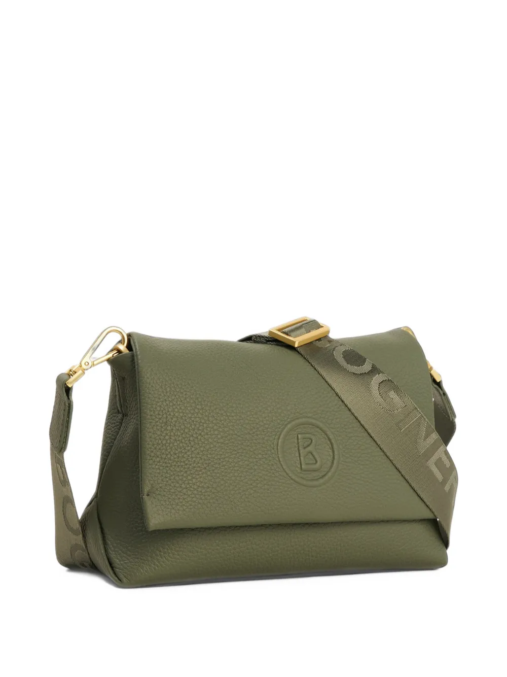 BOGNER Bozen Florence logo-embossed shoulder bag Groen