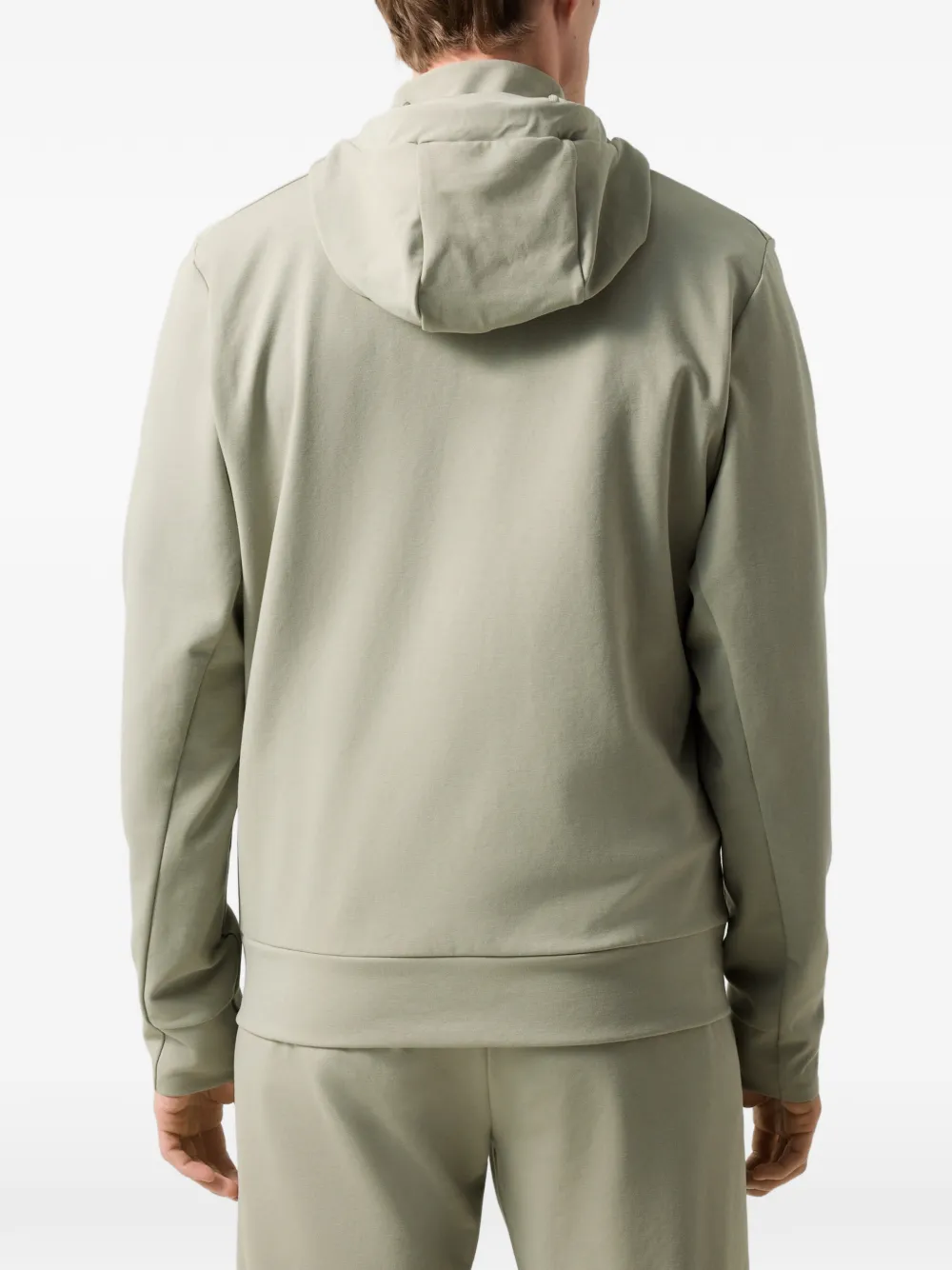 BOGNER Ernesto logo-detail hoodie Groen