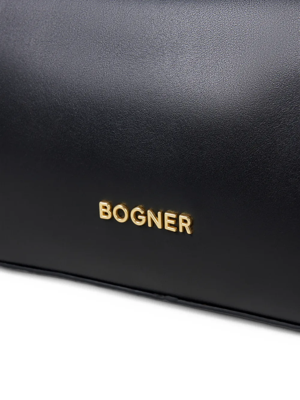 BOGNER Loges Grandes Yael leather shoulder bag Zwart