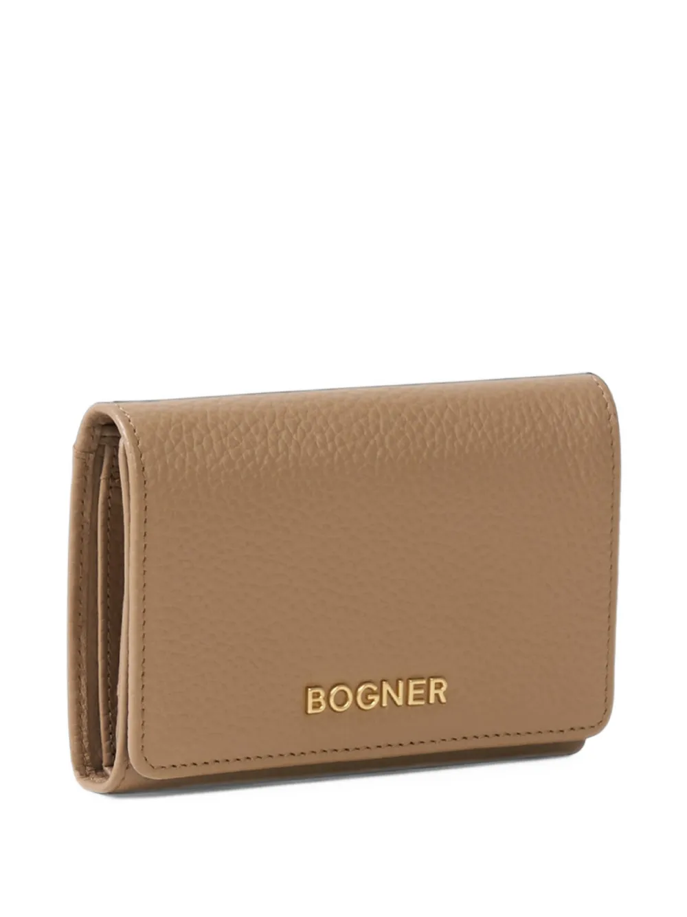 BOGNER Wallis Nena grained leather wallet Bruin