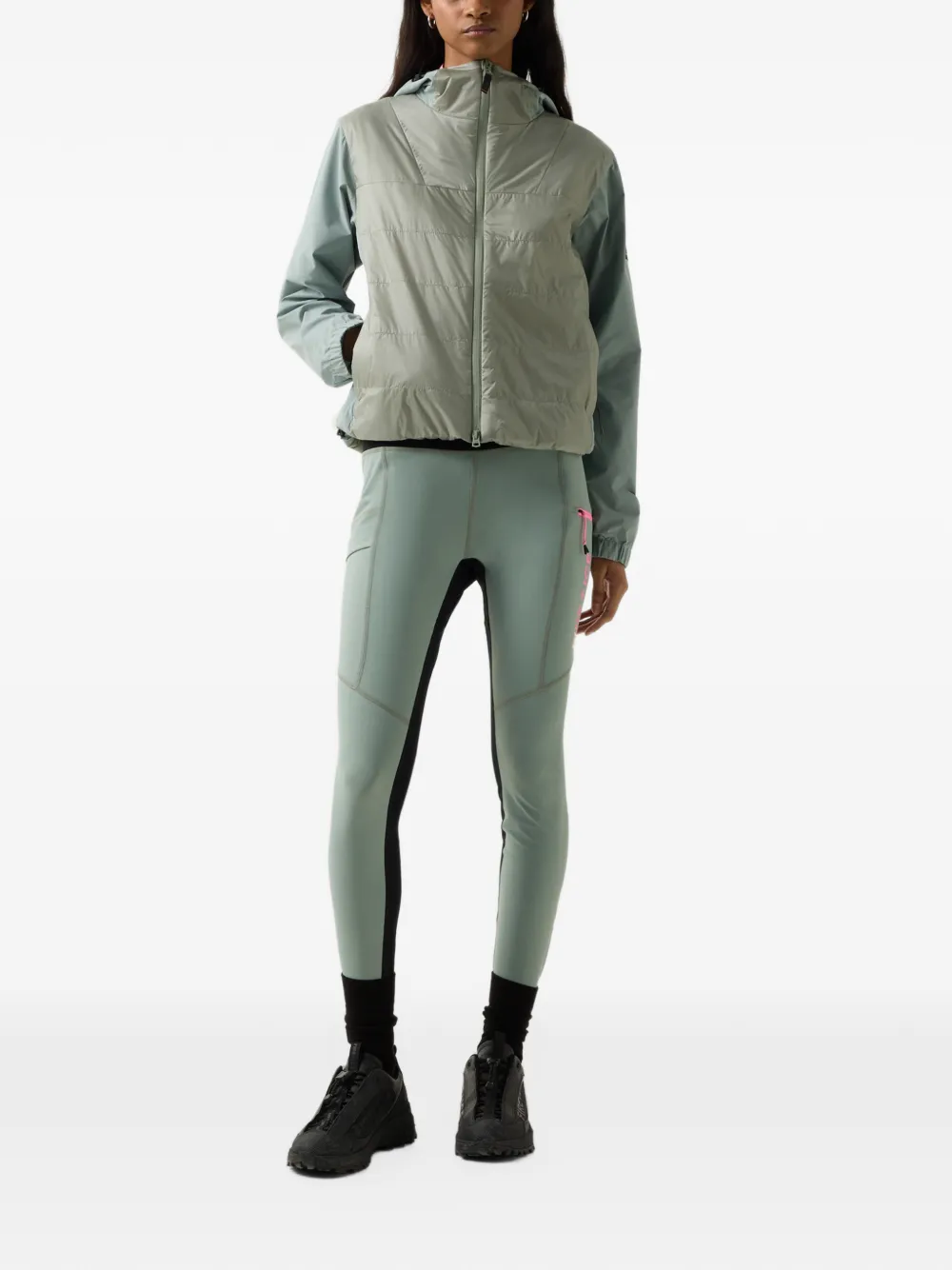 BOGNER FIRE+ICE Marta quilted hybrid jacket Groen