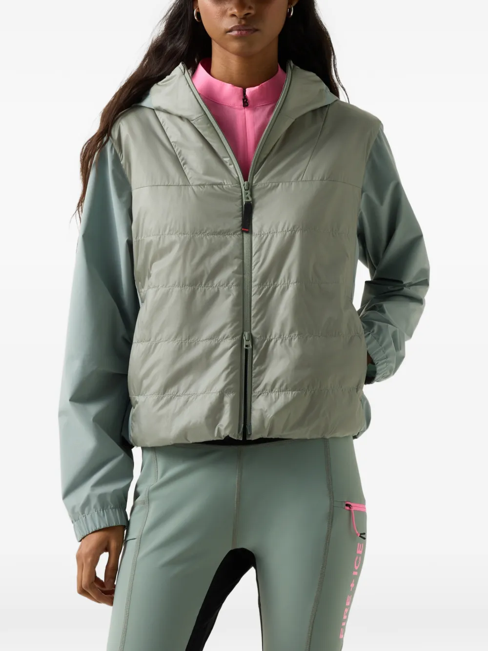 BOGNER FIRE+ICE Gesteppte Marta Hybrid-Jacke - Grün