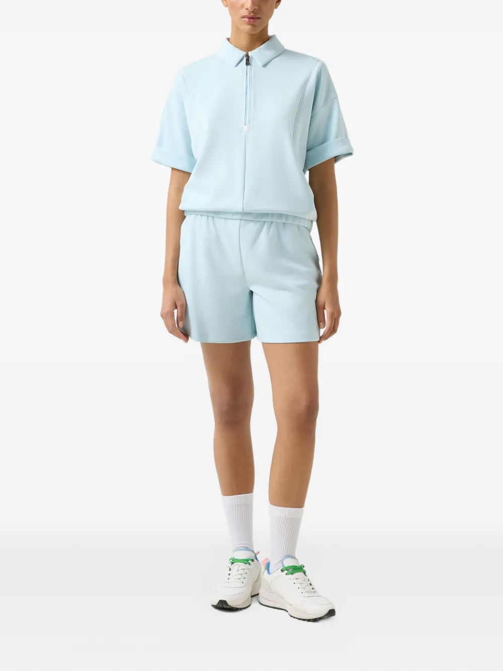 BOGNER Finya zip-neck polo top Blauw