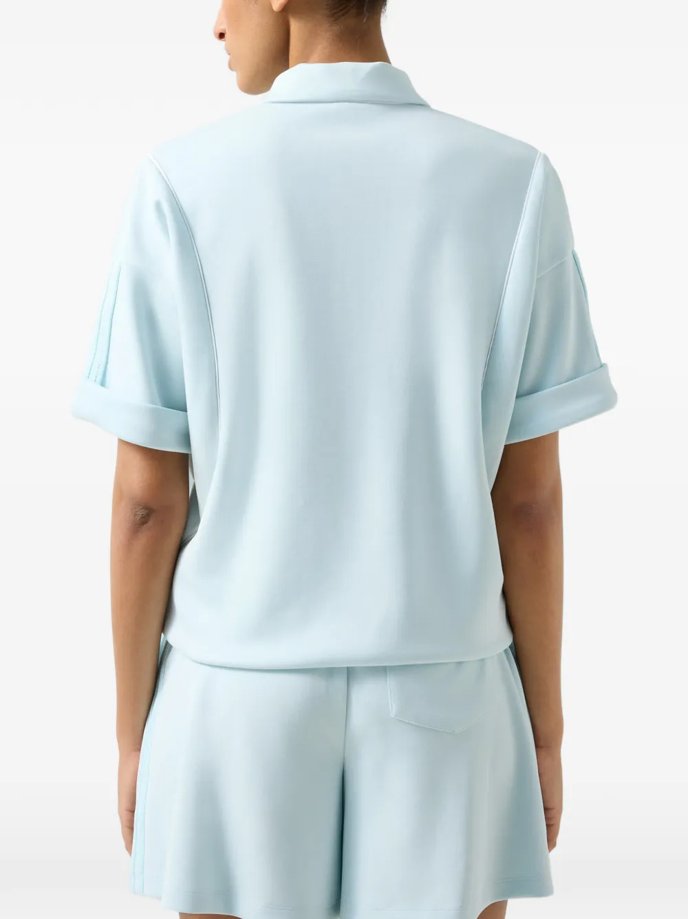 BOGNER Finya zip-neck polo top Blauw