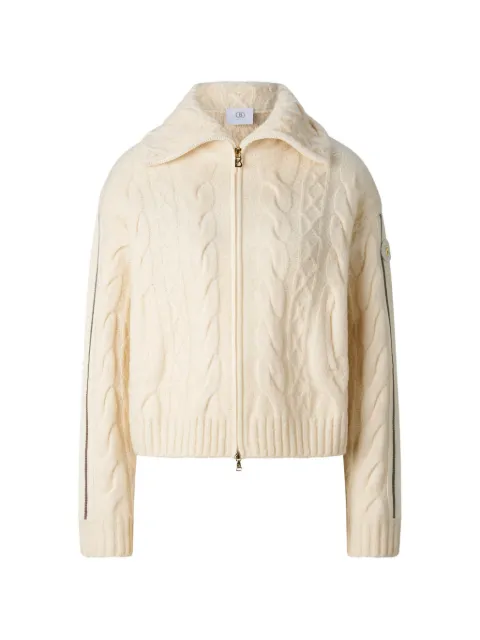 BOGNER Lotta cable-knit striped cardigan