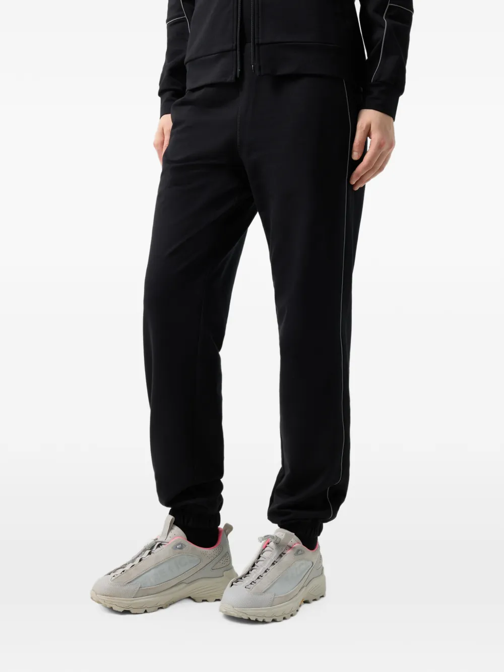 BOGNER FIRE+ICE Wilmi reflective-piping track pants Zwart
