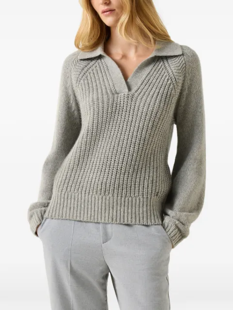 BOGNER Jordy ribbed-knit V-neck sweater