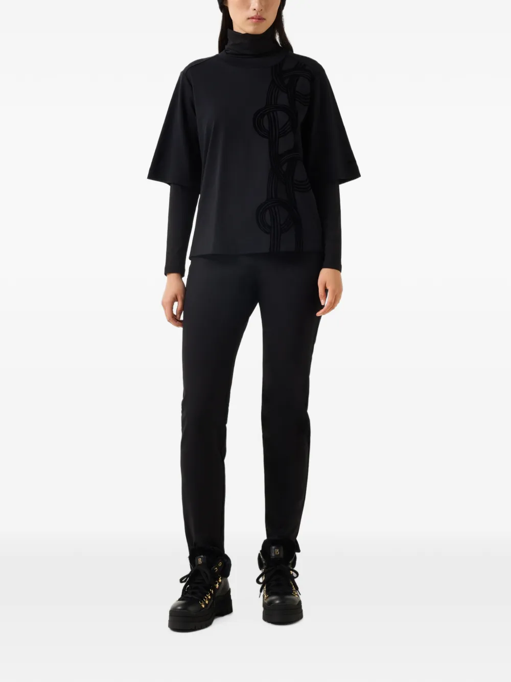 BOGNER Dorothy cotton T-shirt Zwart