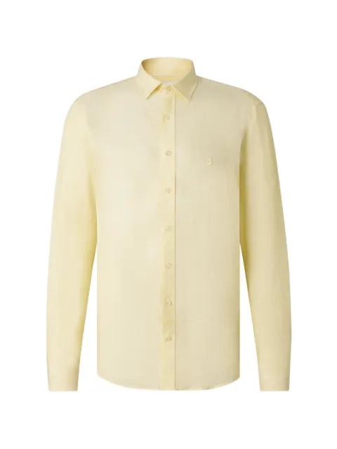 BOGNER Giacca-camicia button-down in lino