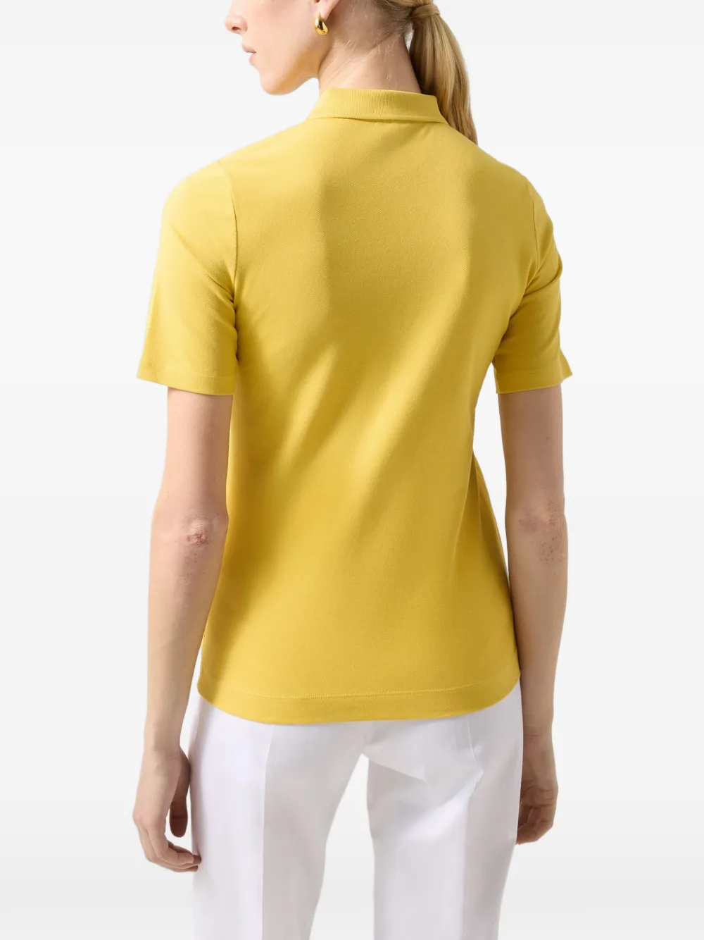 BOGNER Malika logo-print polo shirt Geel