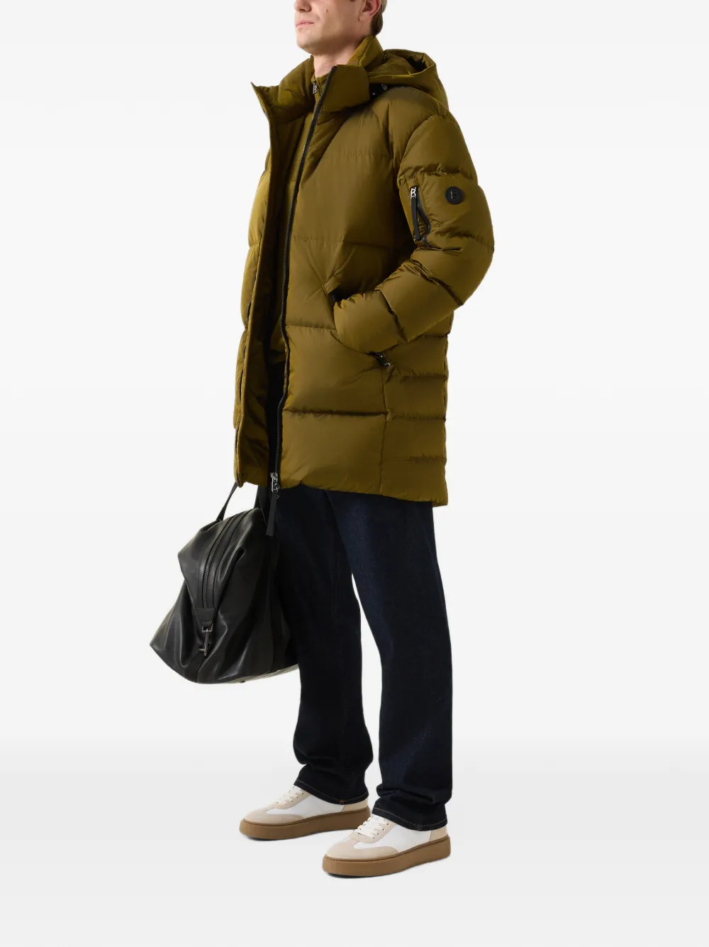 BOGNER Jones quilted down jacket Groen