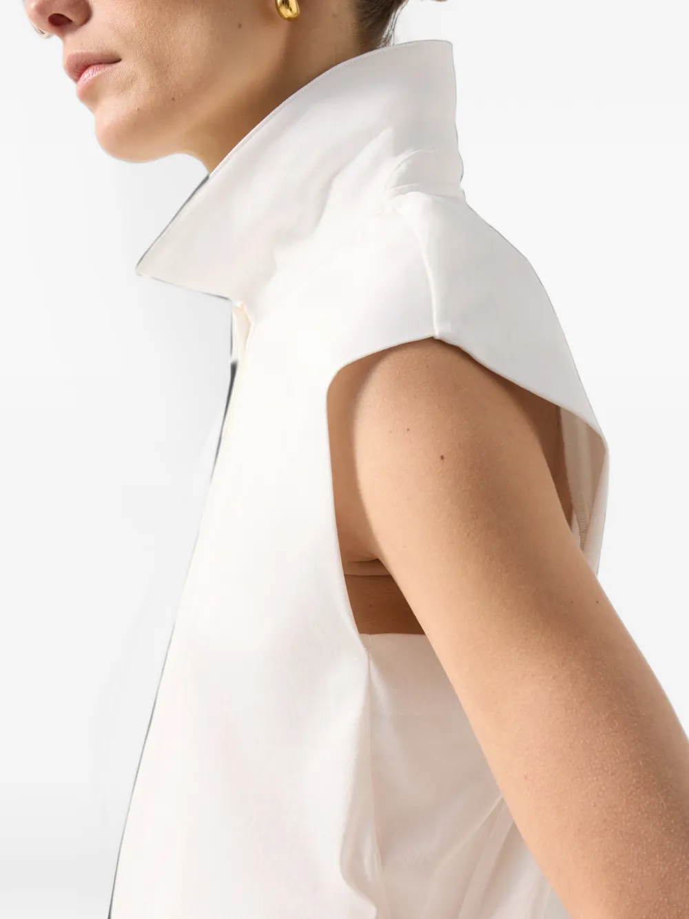 BOGNER Mia sleeveless polo top Wit