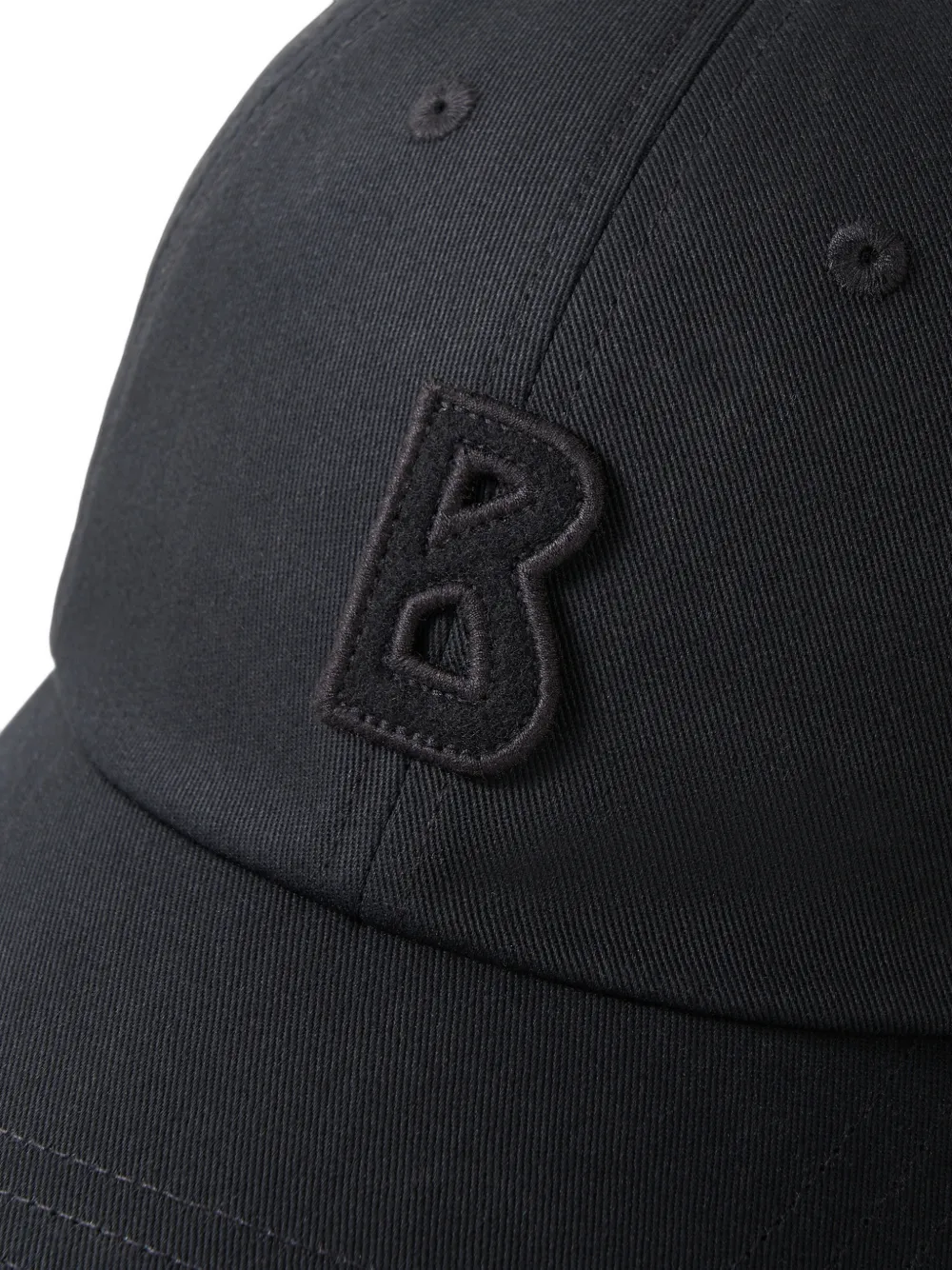 BOGNER Ralf logo-patch cotton baseball cap Zwart
