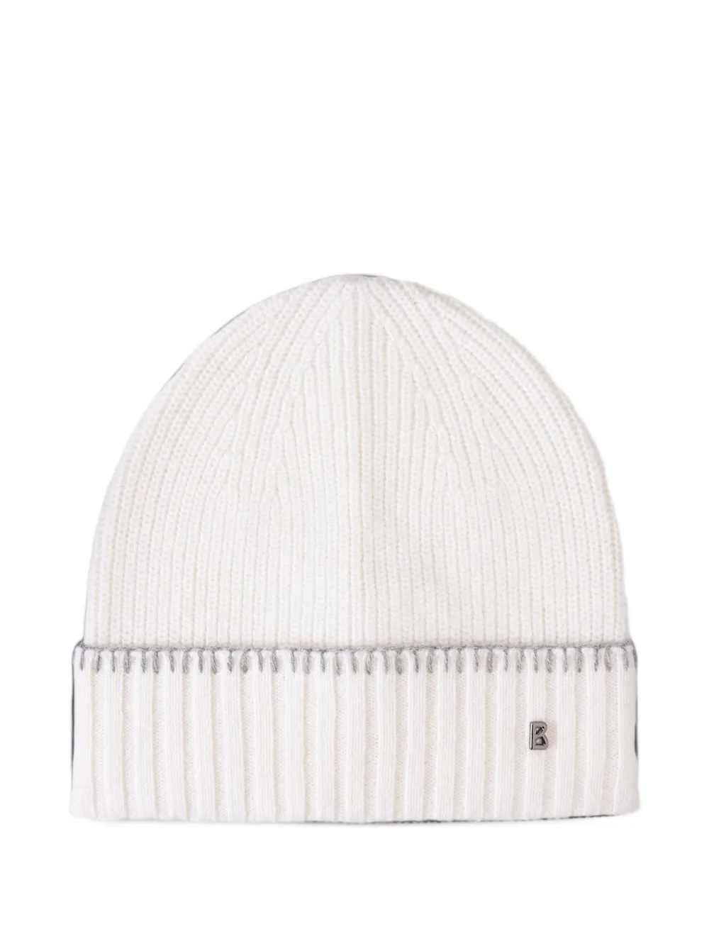 BOGNER Moulan ribbed beanie hat Wit