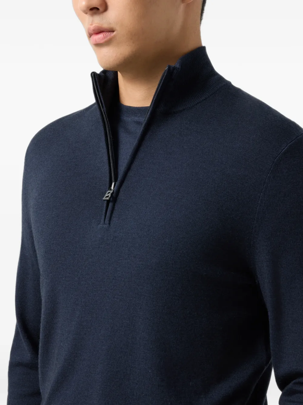 BOGNER Ouri half-zip sweater Blauw