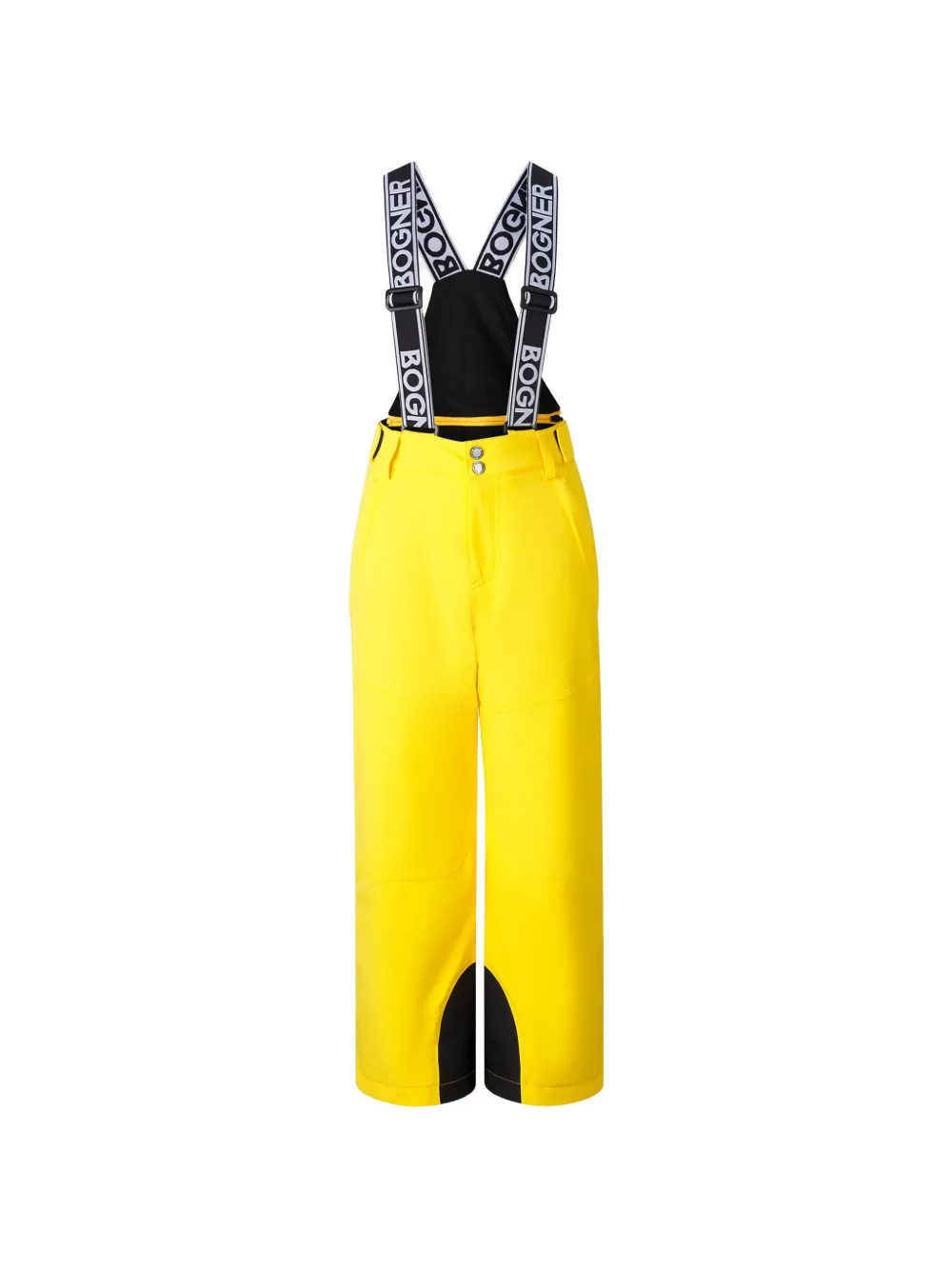 Bogner Kids Yuki logo-strap ski pants Geel