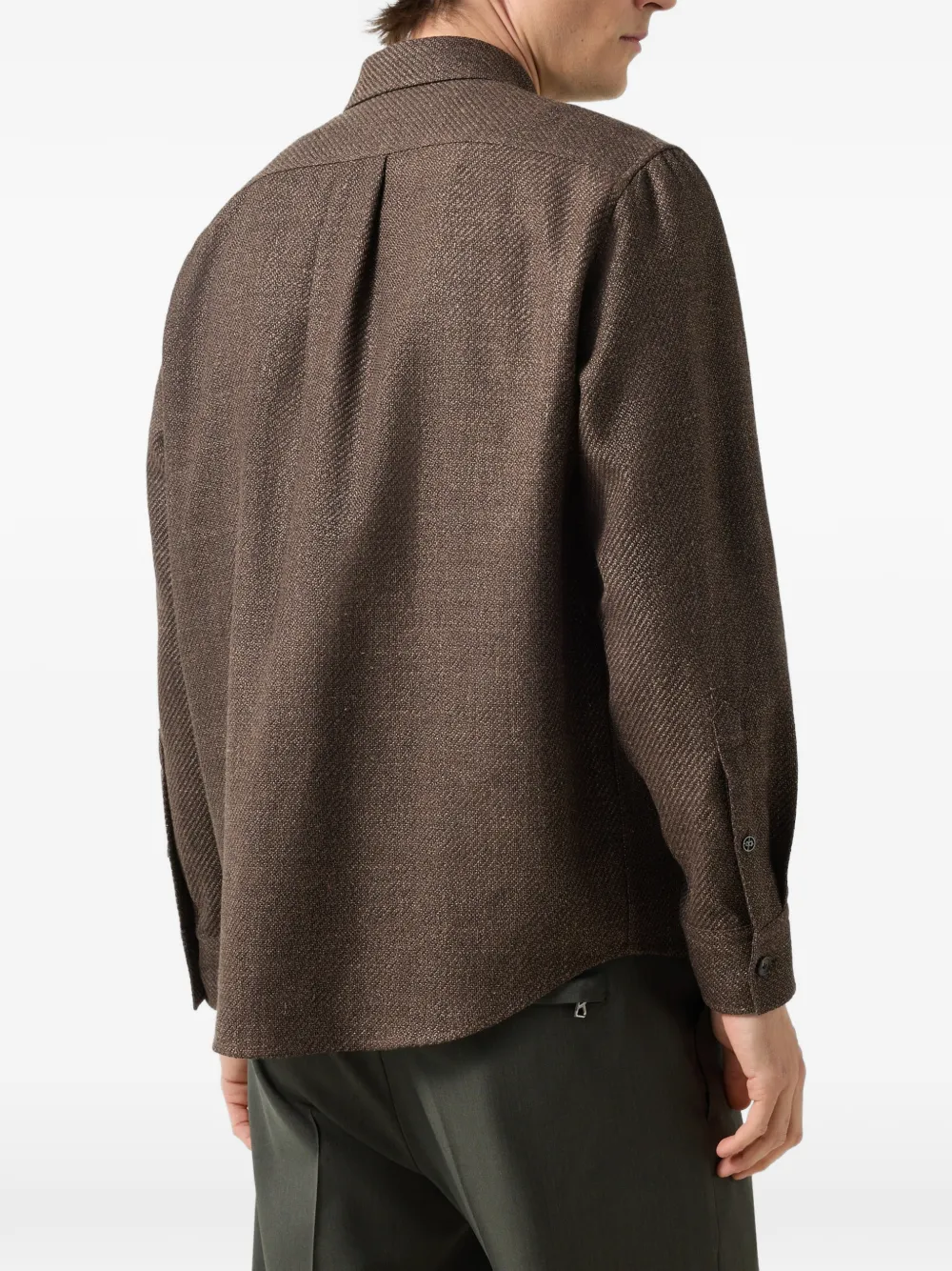BOGNER Heiko button-down flap-pocket shirt Bruin