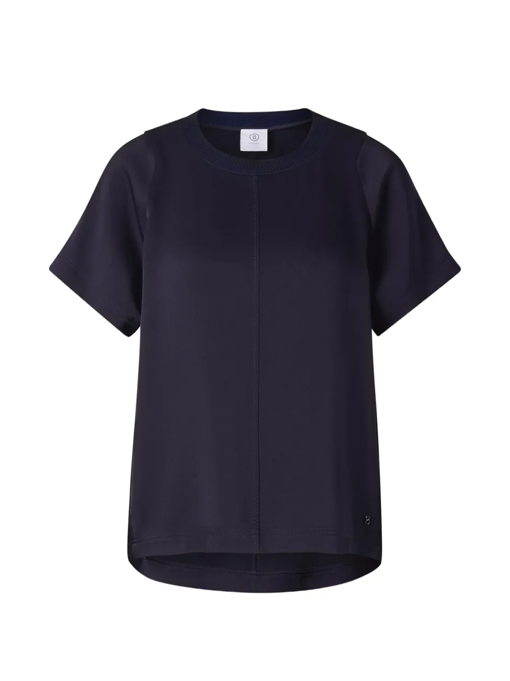BOGNER Dakota satin-crepe T-shirt Blauw