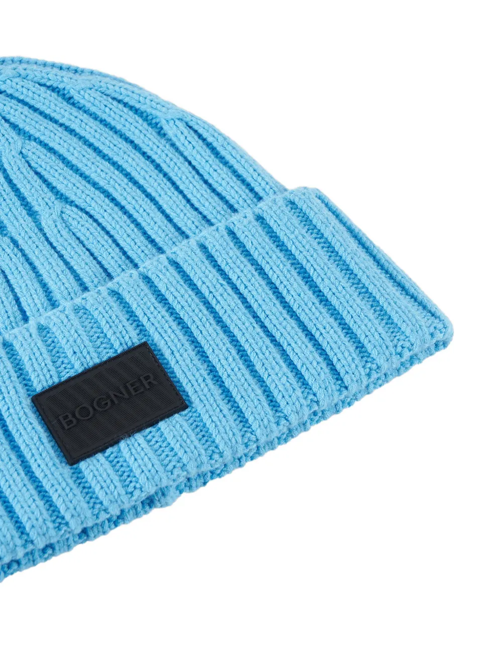BOGNER Conrad logo-patch beanie hat Blauw
