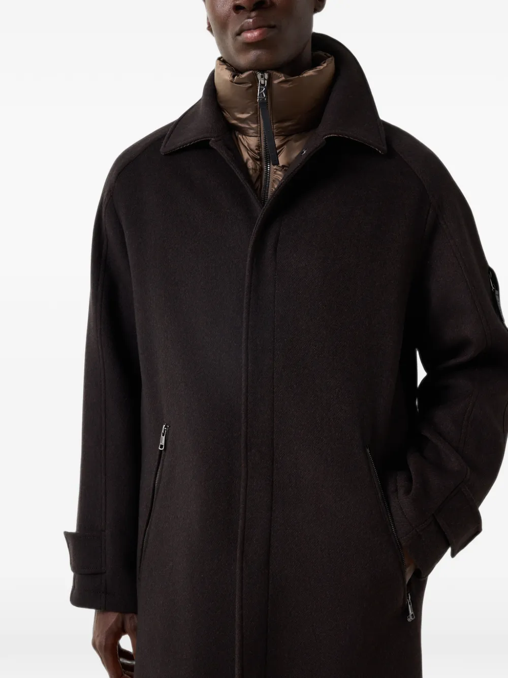 BOGNER Tilo single-breasted coat Bruin