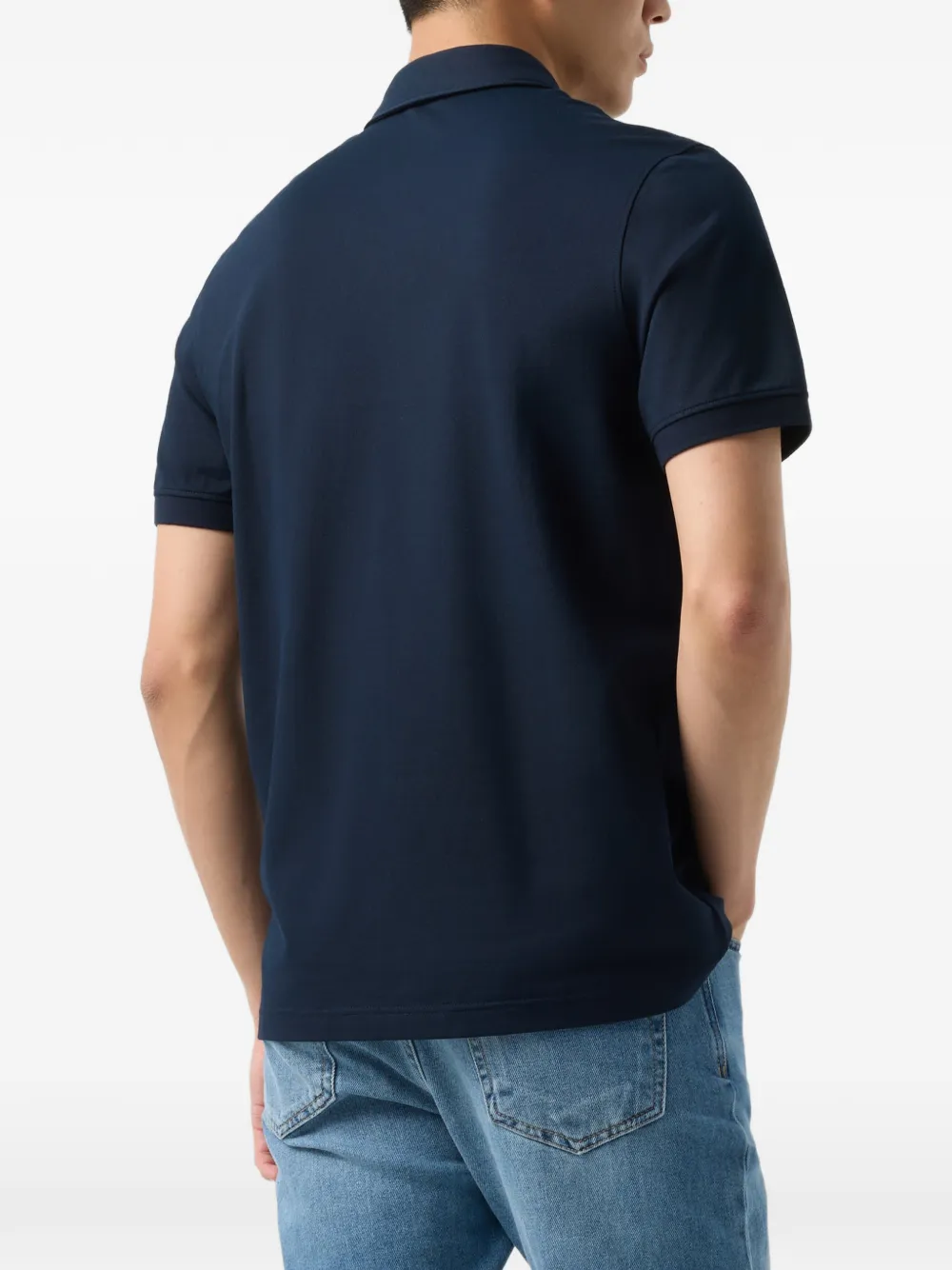 BOGNER Timo logo-print polo shirt Blauw