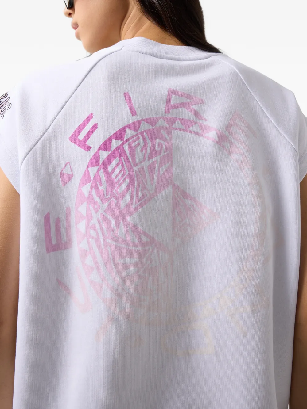 BOGNER FIRE+ICE Ilea raglan-sleeve logo-print t-shirt Wit