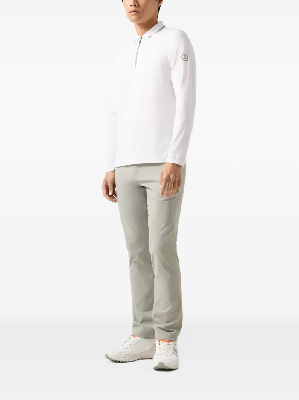 BOGNER Jonah zip-fastening polo shirt Wit