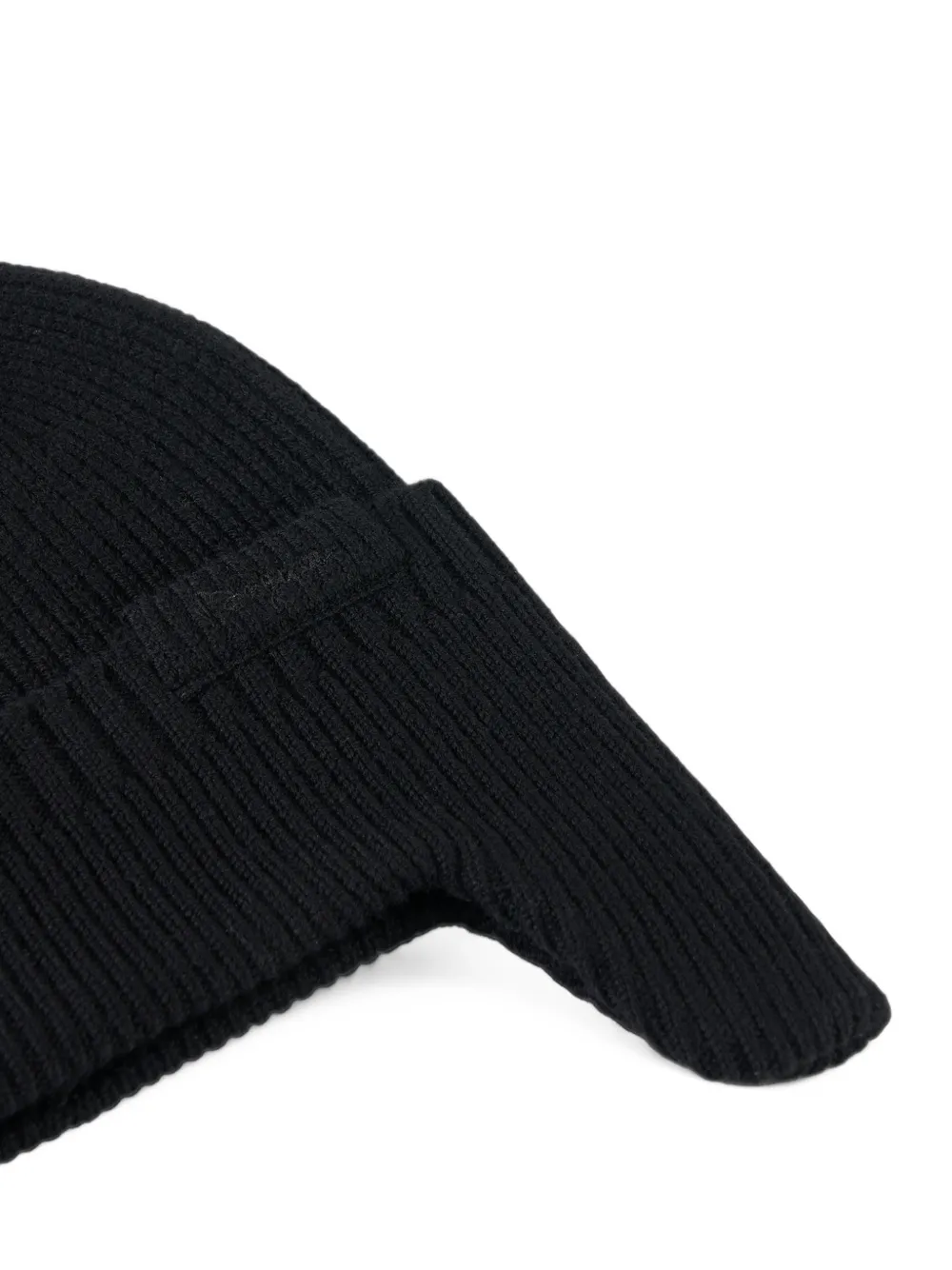 BOGNER Merlin ribbed-knit ear-flap beanie hat Zwart