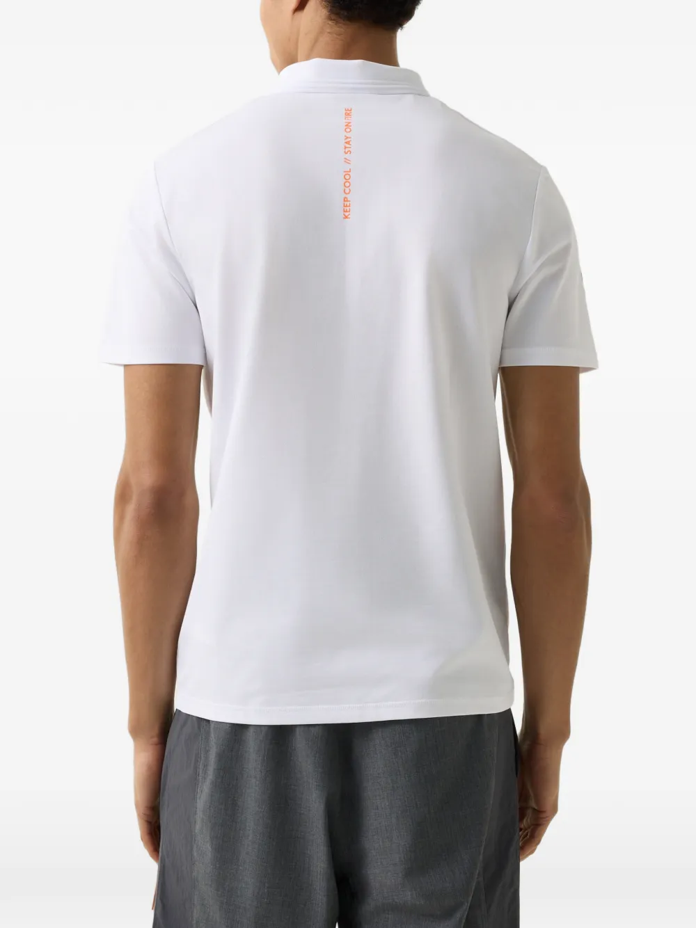 BOGNER FIRE+ICE Mikka logo-print polo shirt Wit