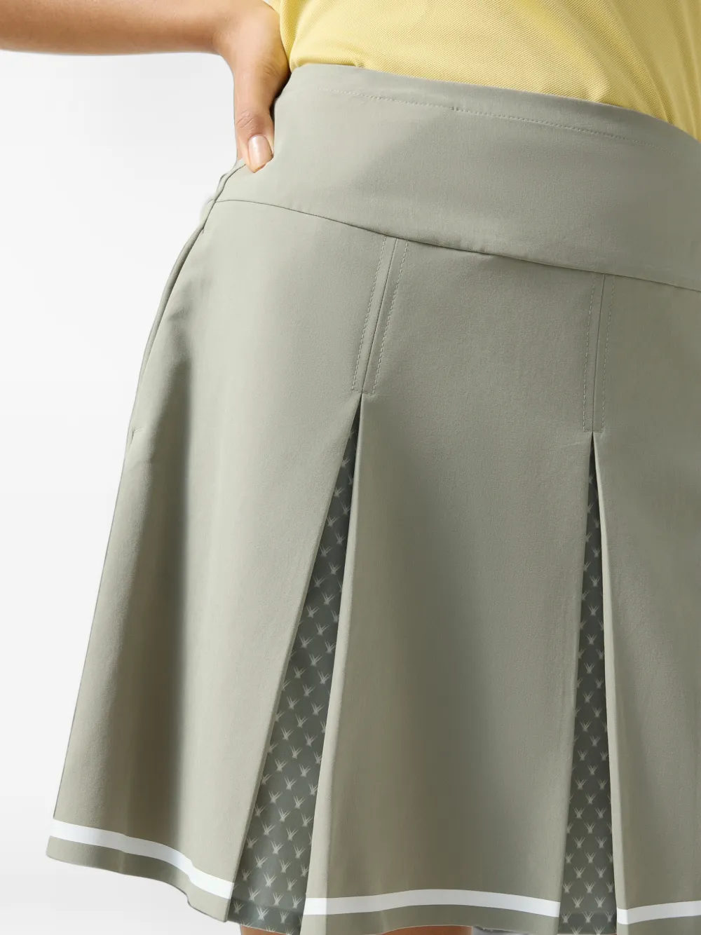 BOGNER Sanne pleated mini skirt Groen