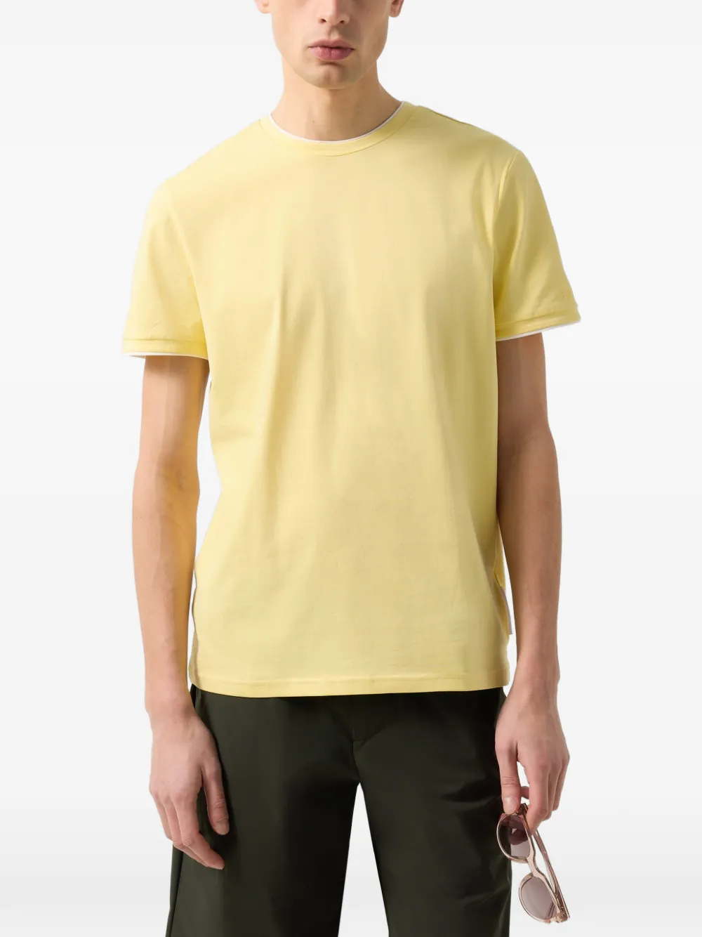 BOGNER Ryan cotton t-shirt Geel