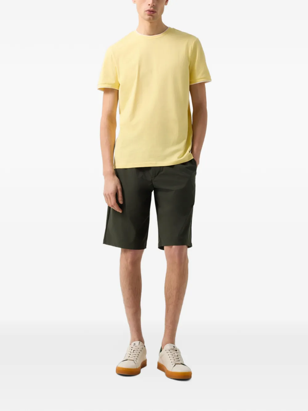 BOGNER Ryan cotton t-shirt Geel