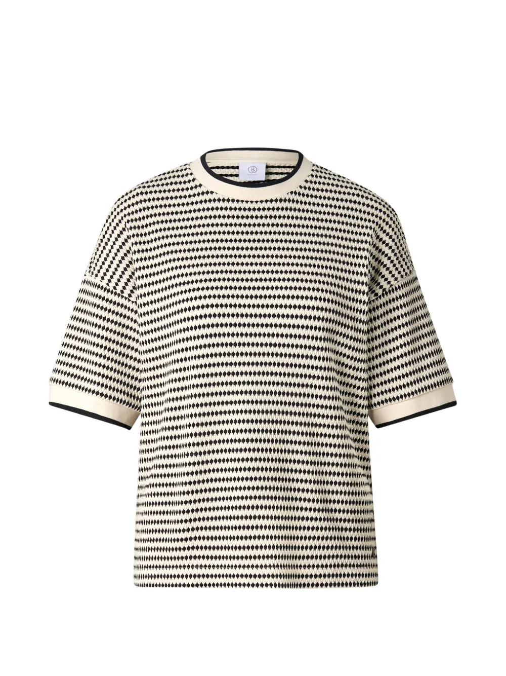 BOGNER Sophie jacquard-jersey T-shirt Wit
