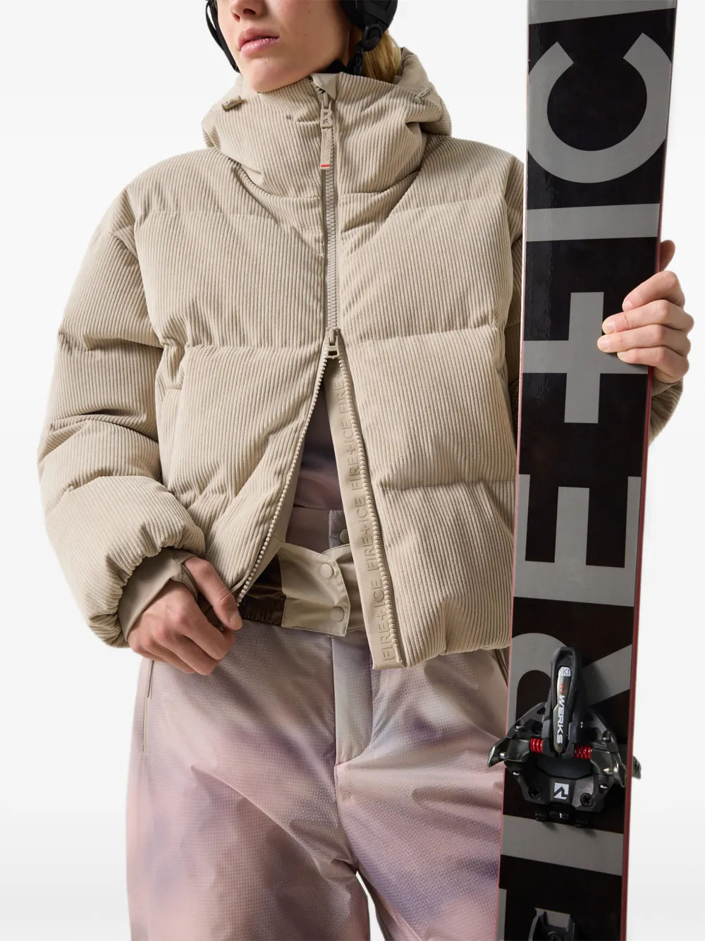 BOGNER FIRE+ICE Neila corduroy ski jacket Beige