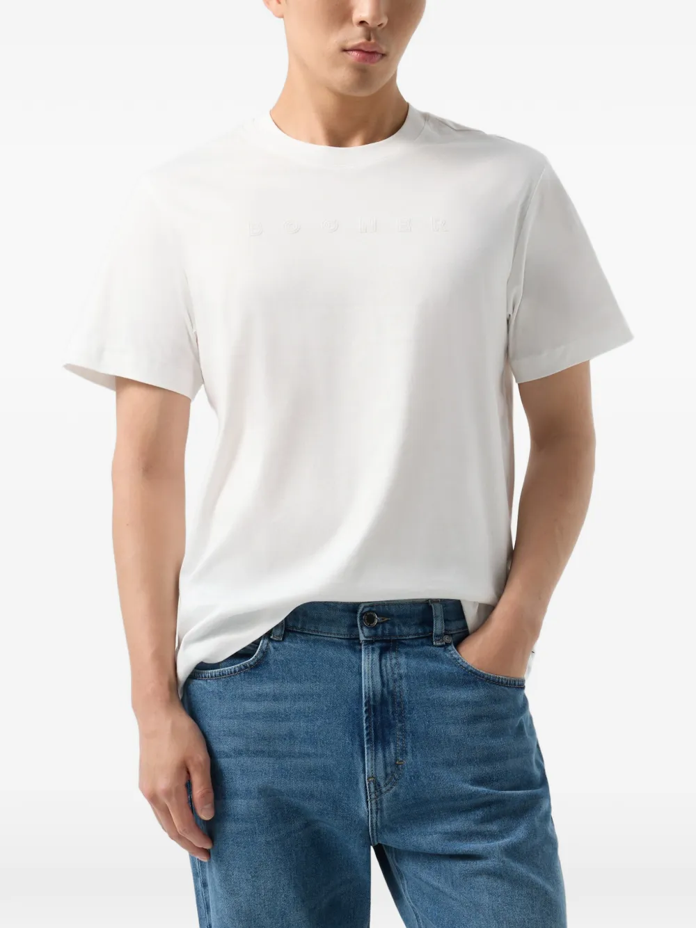 BOGNER Lukas logo-print cotton T-shirt Wit