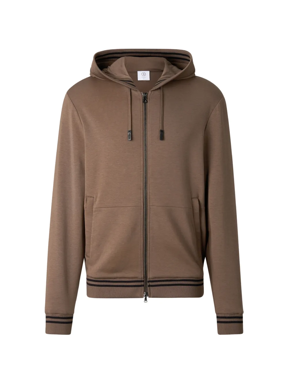 BOGNER Forest drawstring zip-up hoodie Bruin