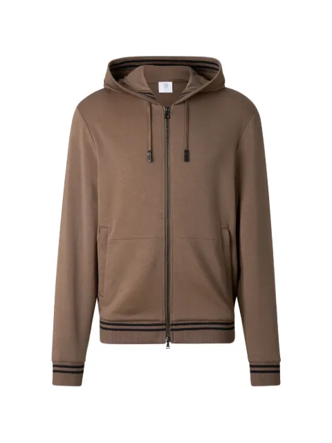 BOGNER Forest drawstring zip-up hoodie