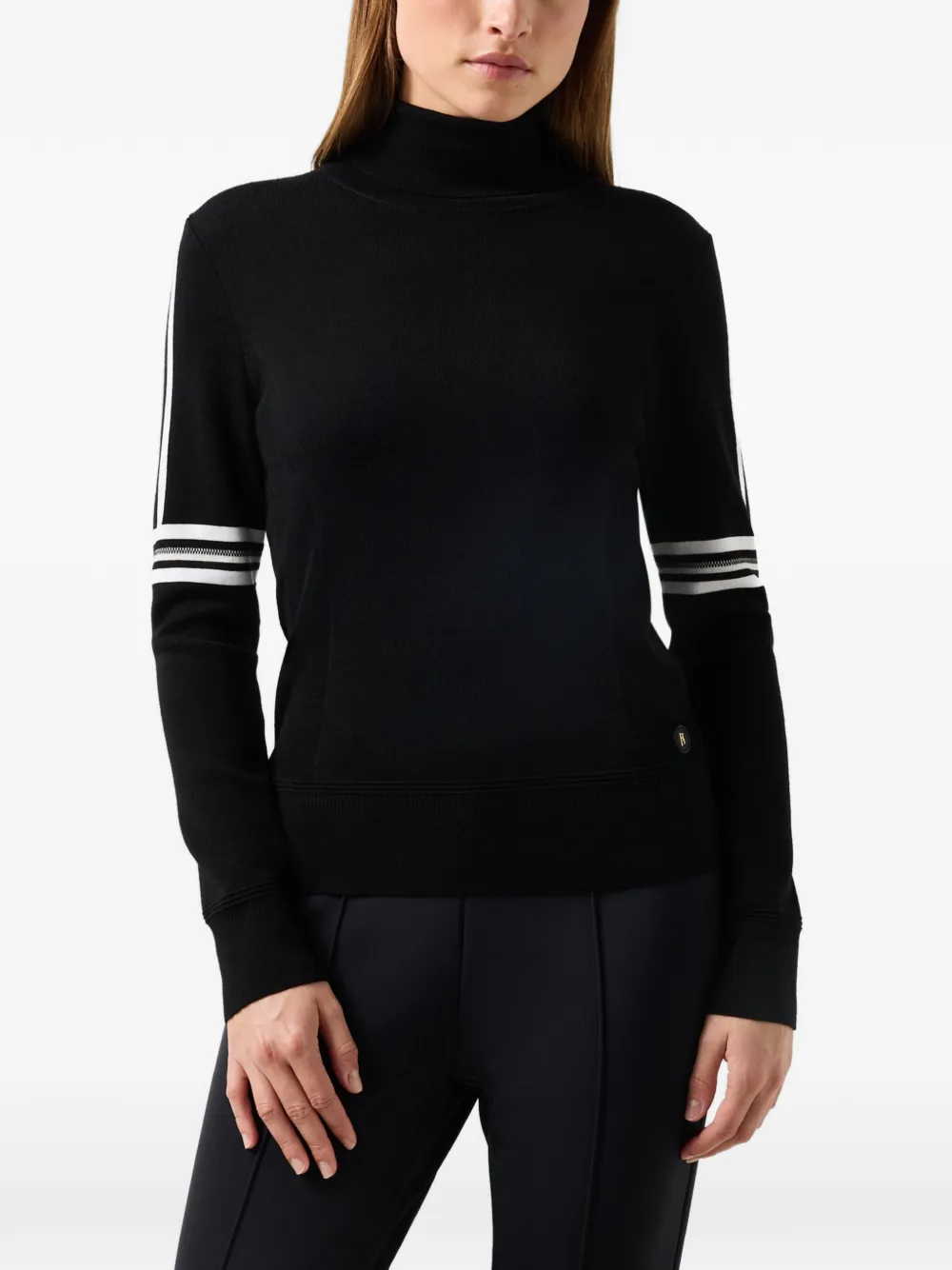 BOGNER Louise trui met streepdetail Zwart
