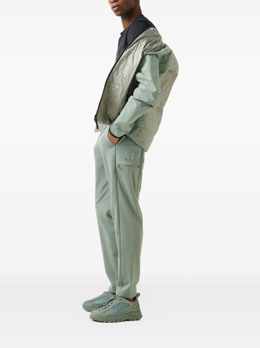 BOGNER FIRE+ICE Nilay logo-patch track pants Groen