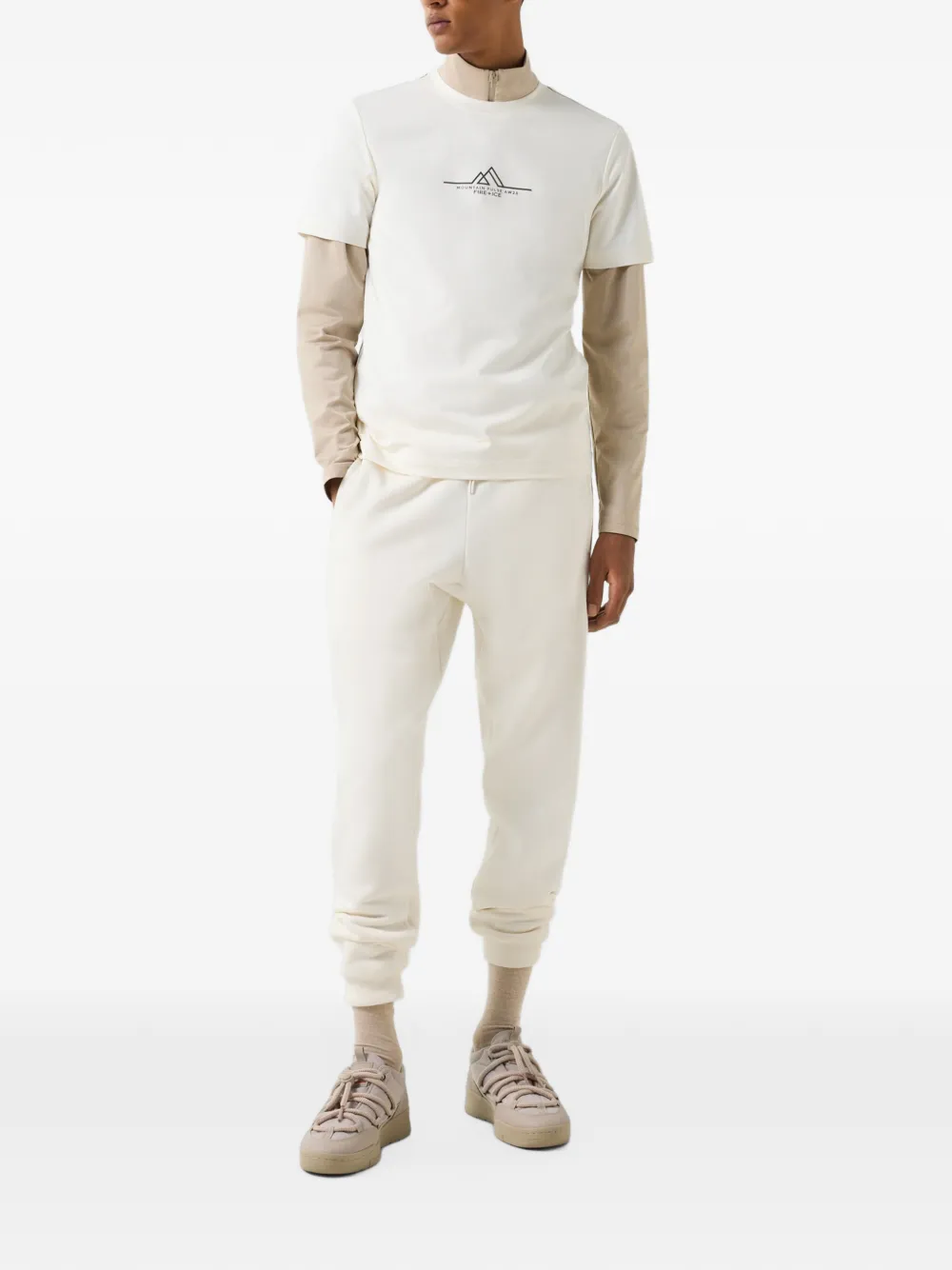 BOGNER FIRE+ICE Gerad logo-print crew-neck T-shirt Wit