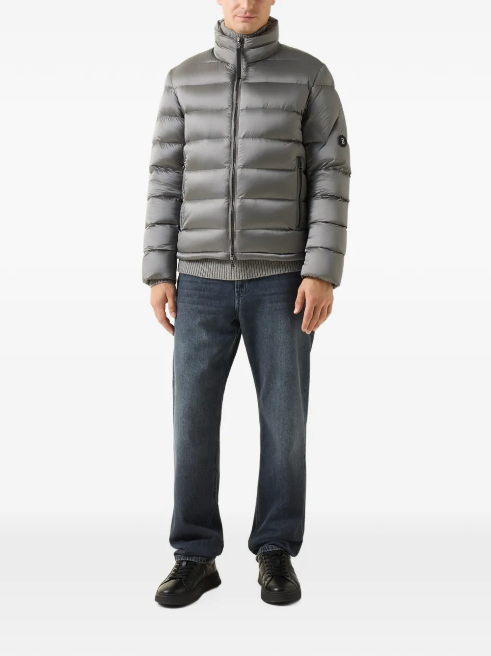 BOGNER Hugh quilted down jacket Grijs