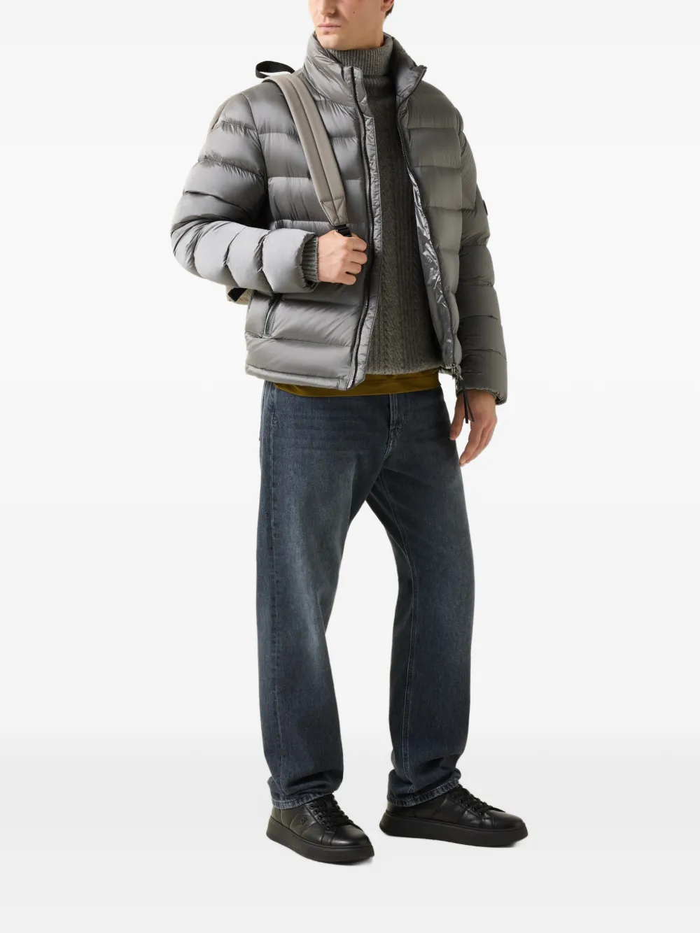 BOGNER Hugh quilted down jacket Grijs