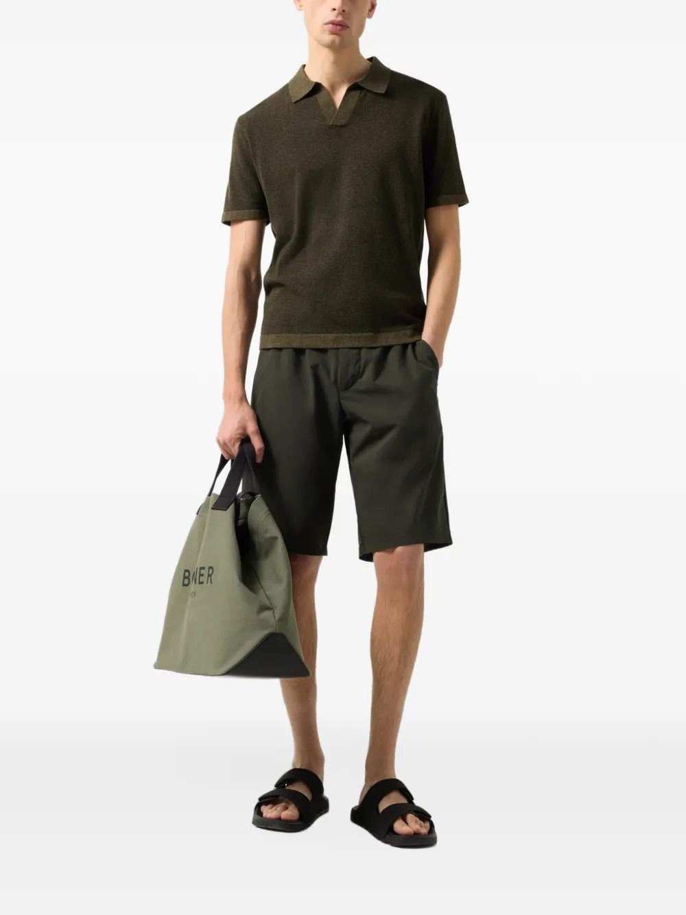BOGNER Lyon pique-knit T-shirt Groen