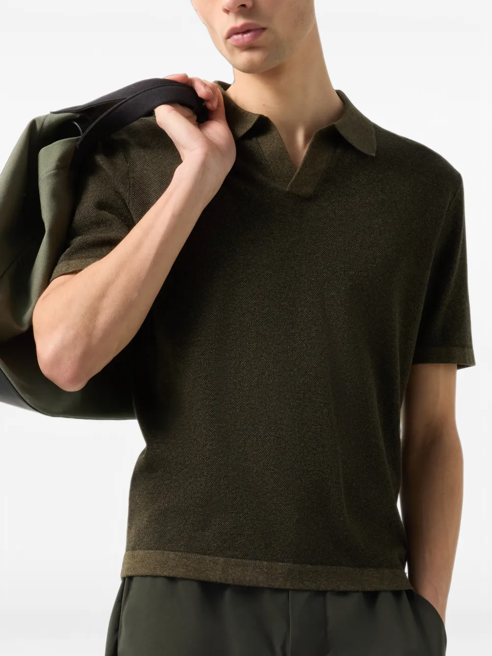 BOGNER Lyon pique-knit T-shirt Groen
