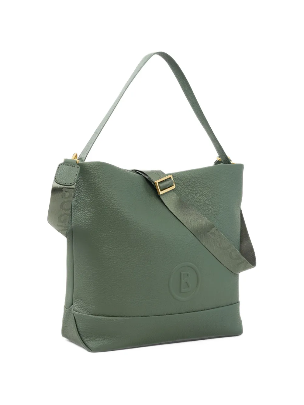BOGNER Bozen Avni grained leather tote bag Groen