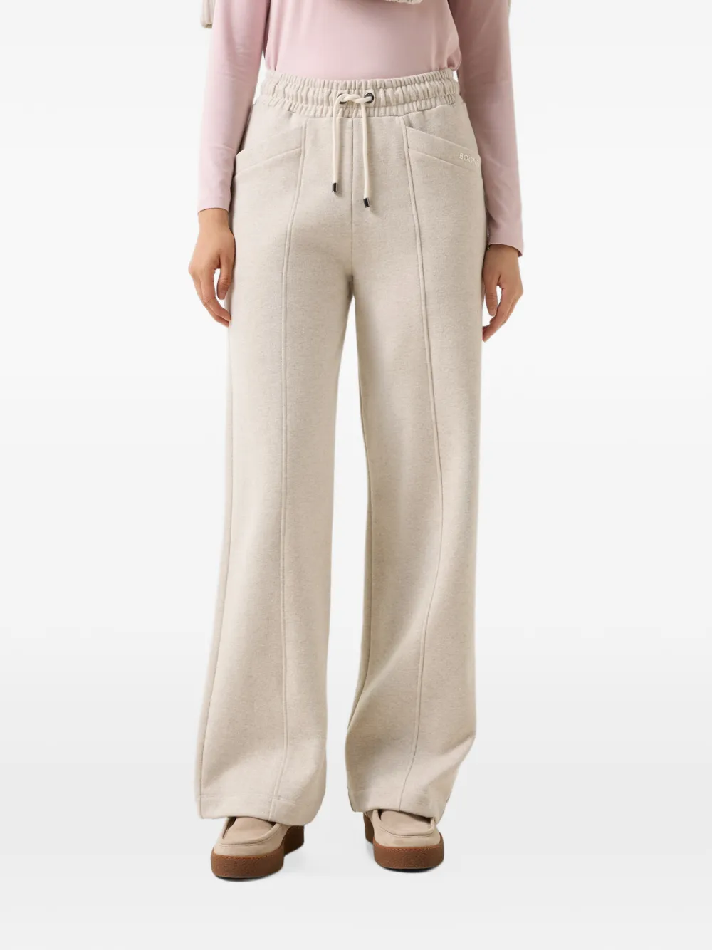 BOGNER Toto wide-leg track pants Wit